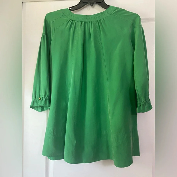 DVF Silk Green Blouse - Picture 6 of 6